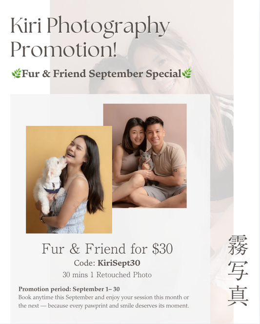 Fur & Friend session for just $30
