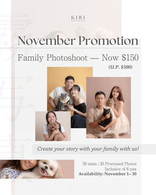 Pet Friendly Family Photoshoot at $150